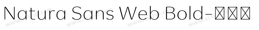 Natura Sans Web Bold字体转换